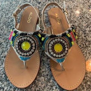 Embellished Aldo sandals
